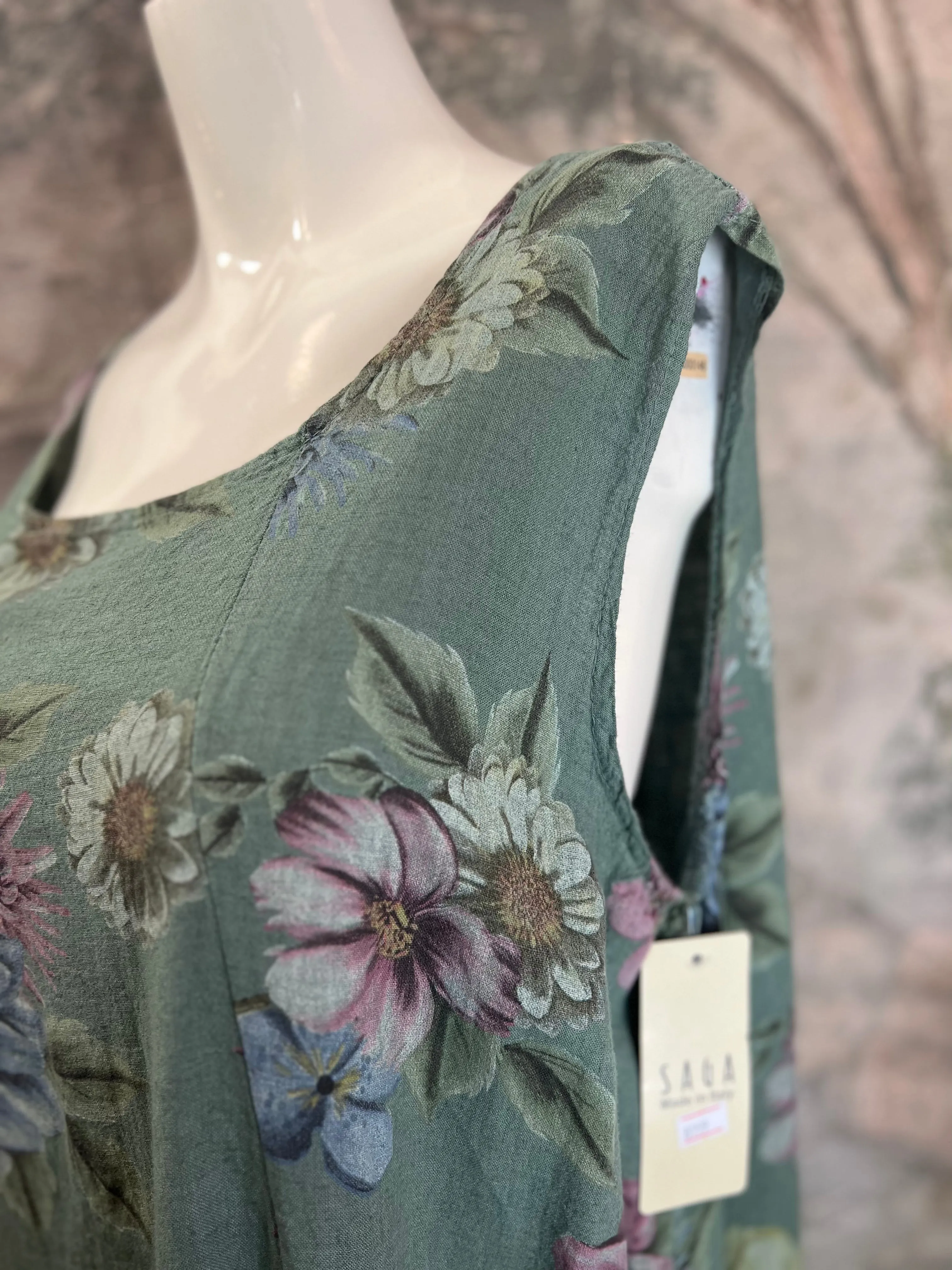 8159F Floral Dress