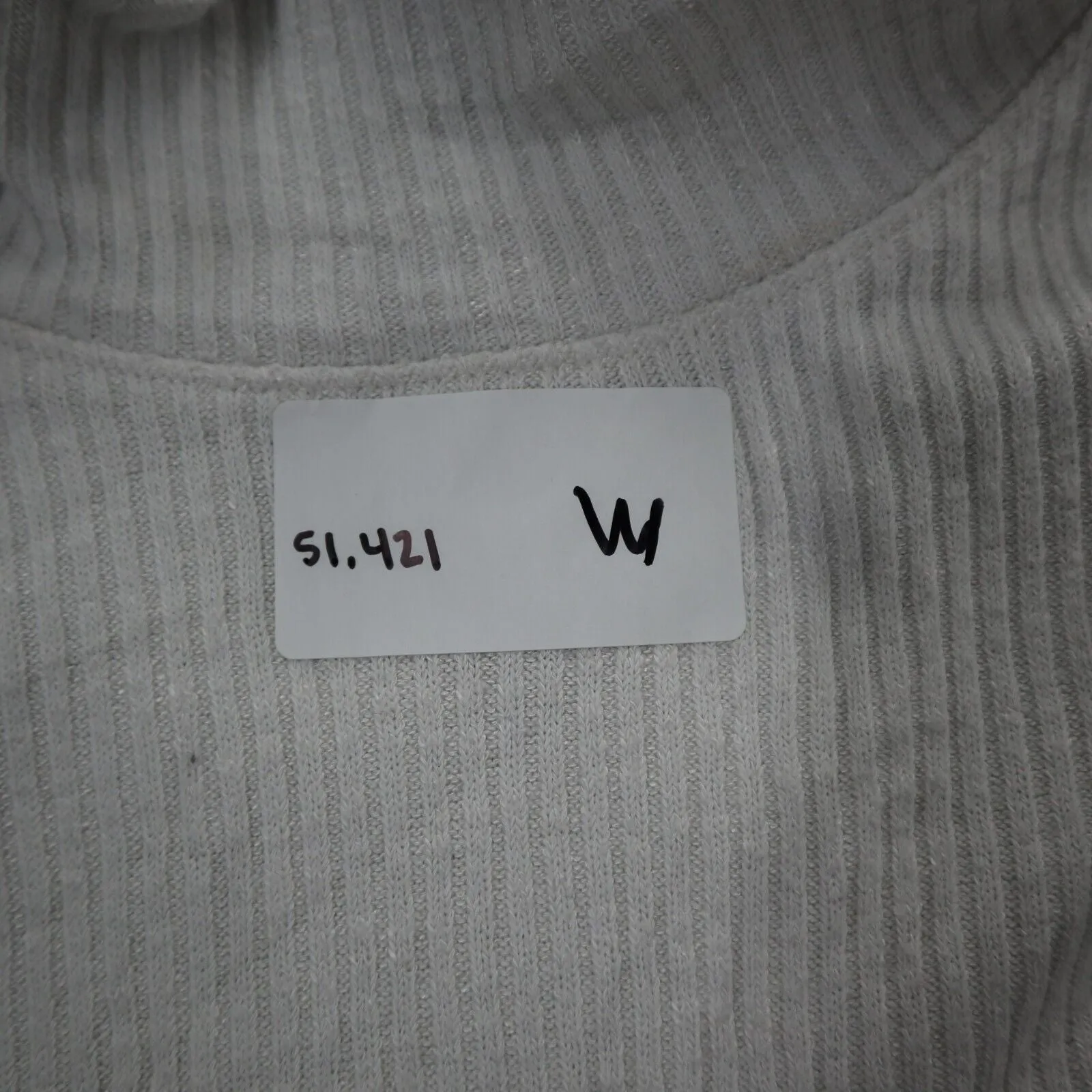 Abercrombie & Fitch Womens Pullover Sweater Mock Neck Solid White Size Small