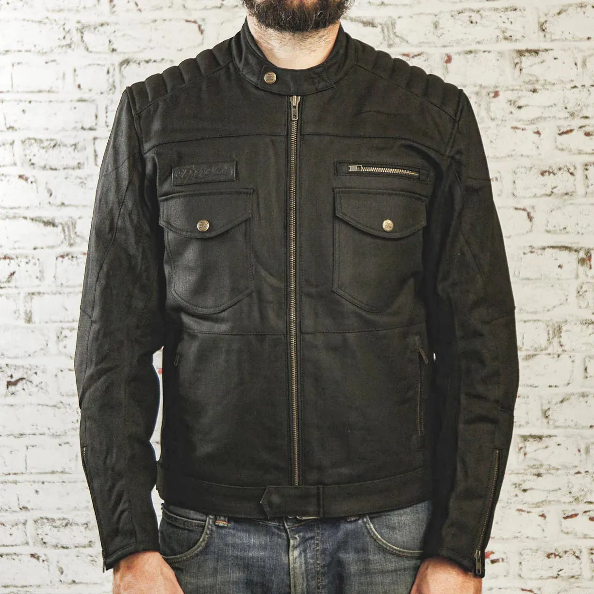 Age of Glory - Worker Waxed Cotton Jacket - Black