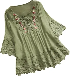 Boho Long Sleeve Spring Top Women Office Oversized with Buttons Shirt for Women Coloured Loose Lapel Comfort