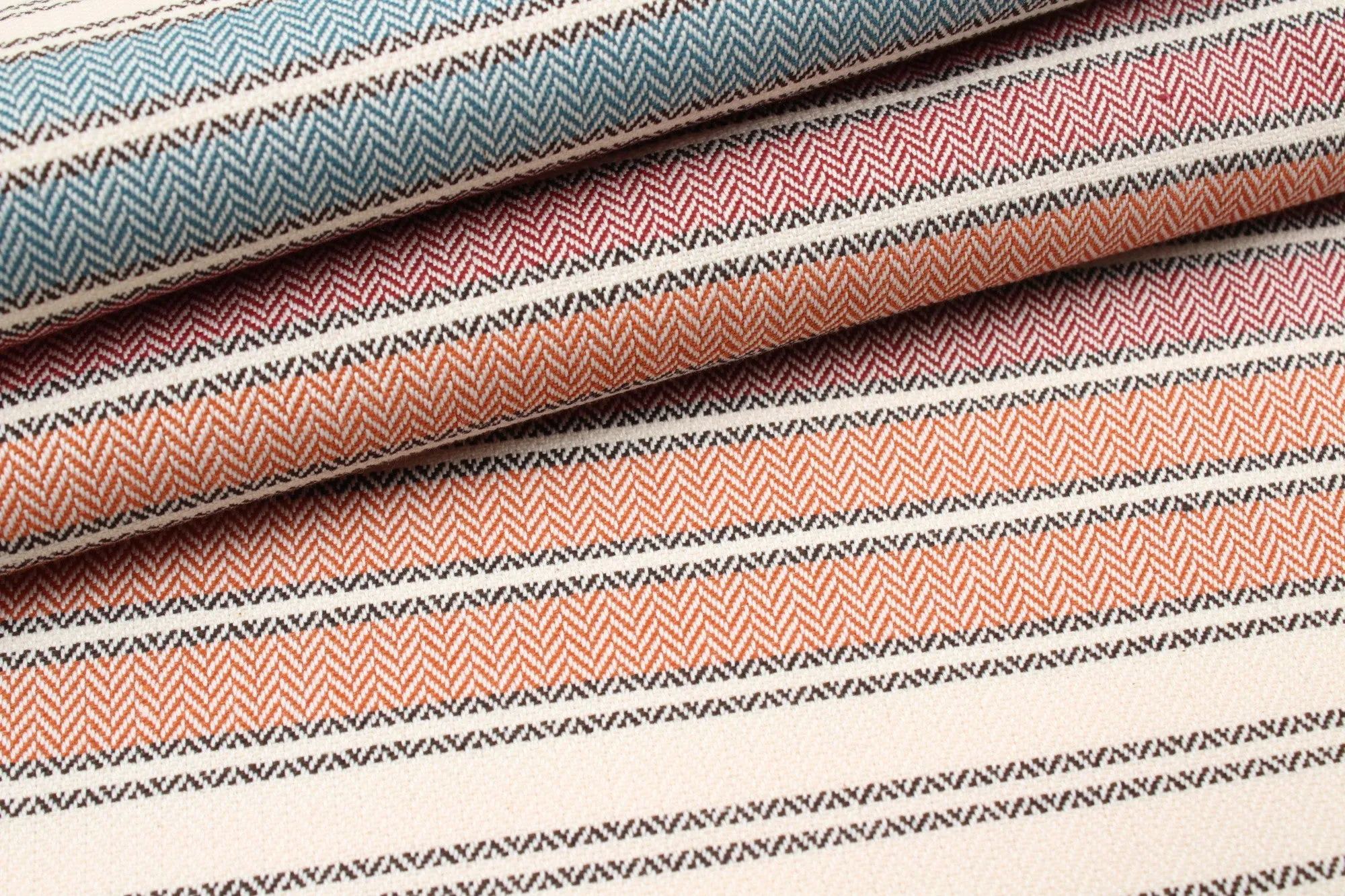 Cotton Herringbone - Stripes