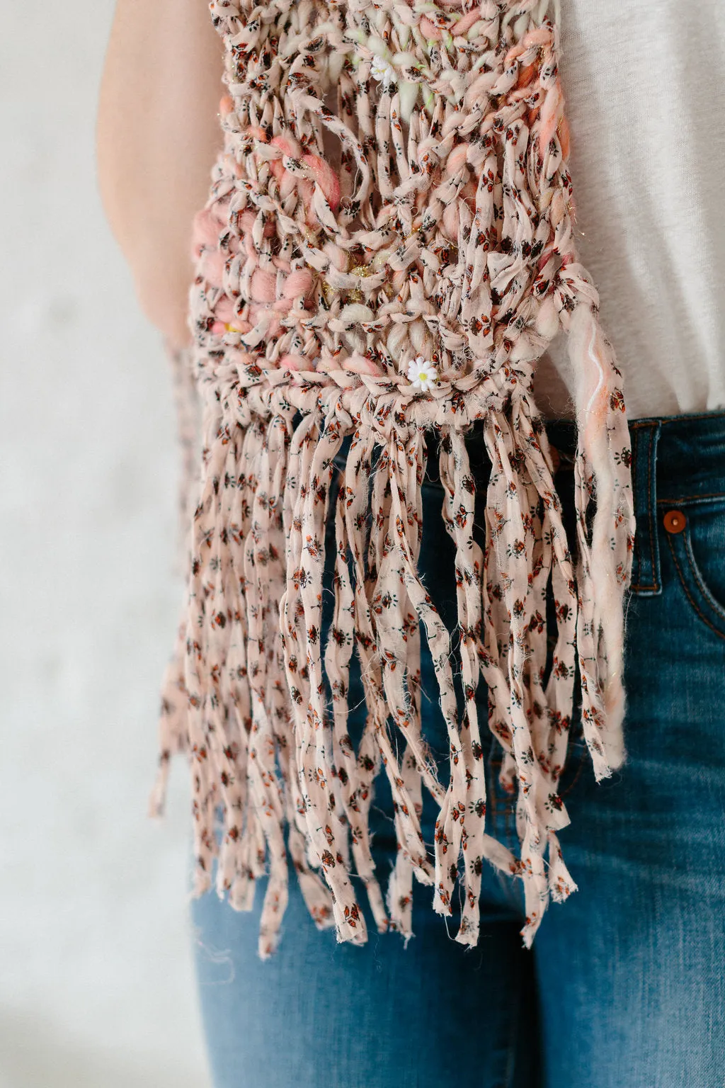 Dotted Sea Wave Shawl Pattern