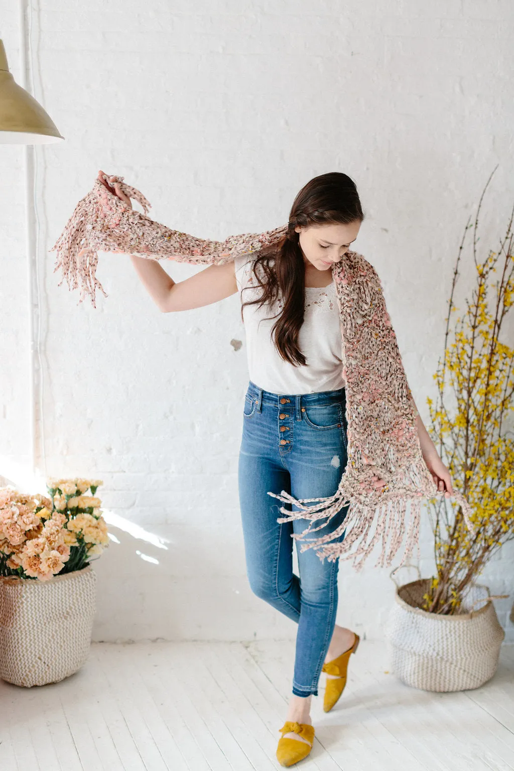 Dotted Sea Wave Shawl Pattern