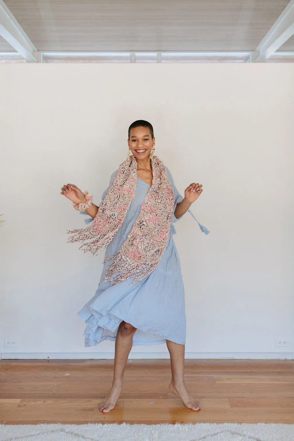 Dotted Sea Wave Shawl Pattern