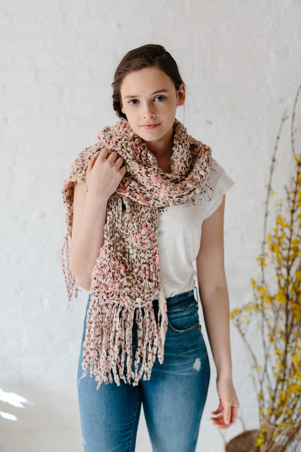 Dotted Sea Wave Shawl Pattern