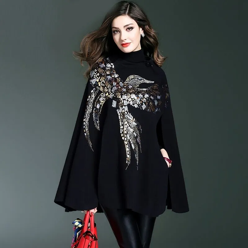 Esther Embellished Woolen Cover Up