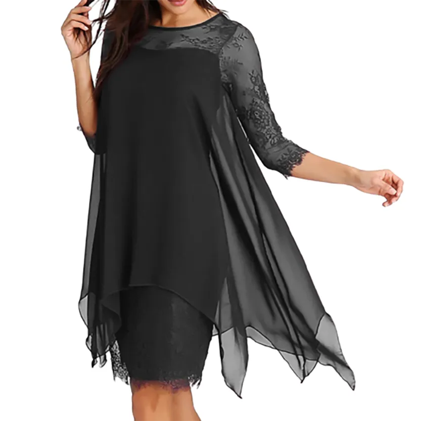 Funki Buys | Dresses | Women's Semi Sheer Midi Evening Dress