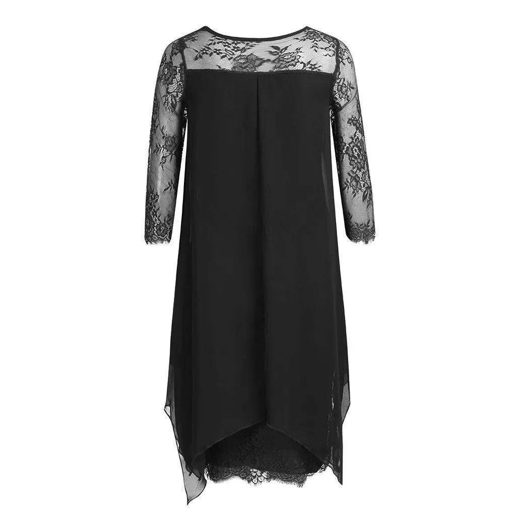 Funki Buys | Dresses | Women's Semi Sheer Midi Evening Dress