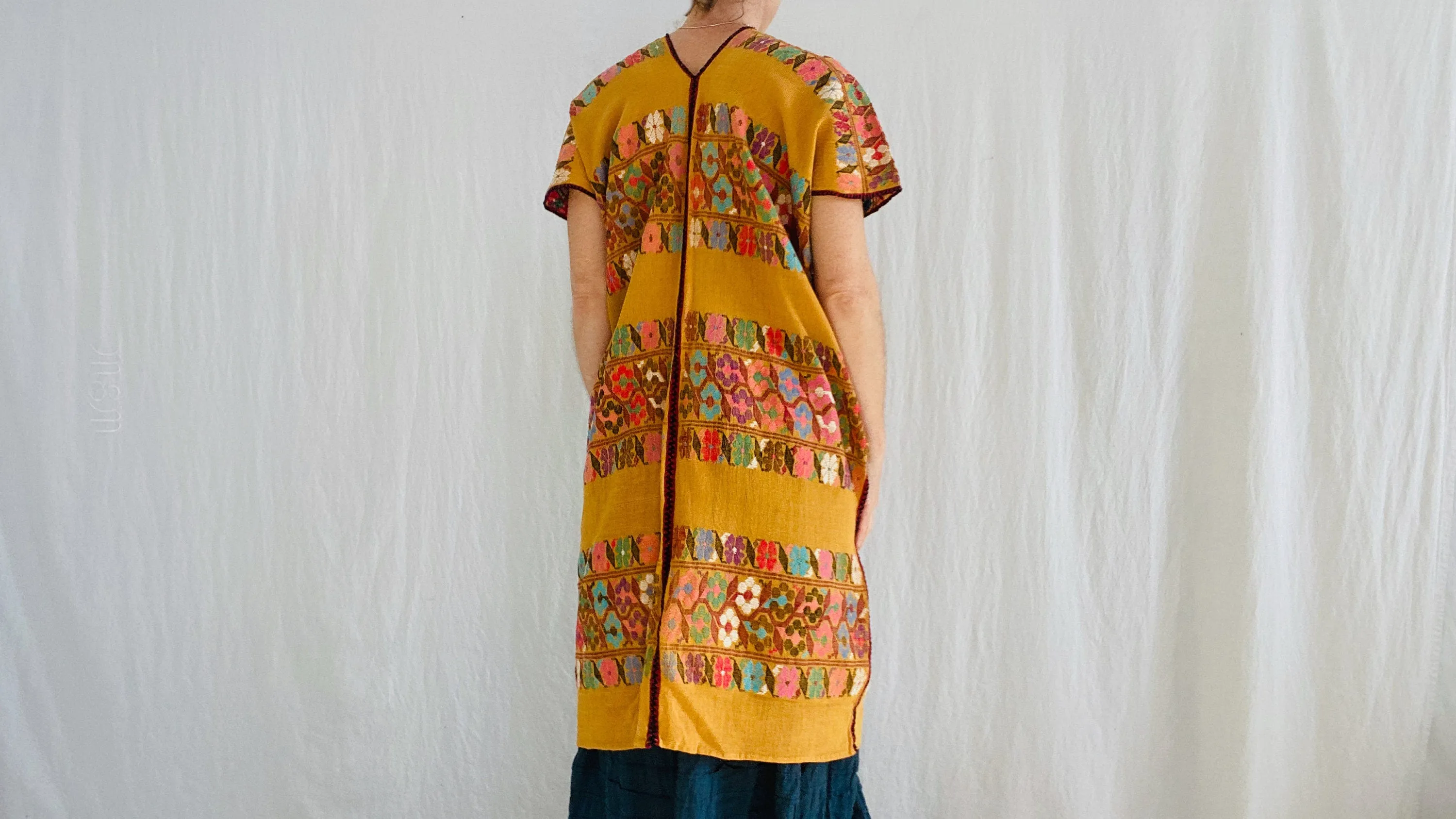 Hand Woven Amuzgo Huipil Dress. Guerrero, Mexico. Coyuchi. 0124