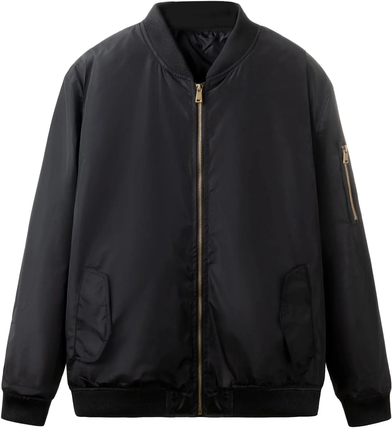 Jackets for Men, Men's Lightweight Bomber Jacket Outdoor Windproof Windbreaker Varsity Jacket Softshell Coat Outwear