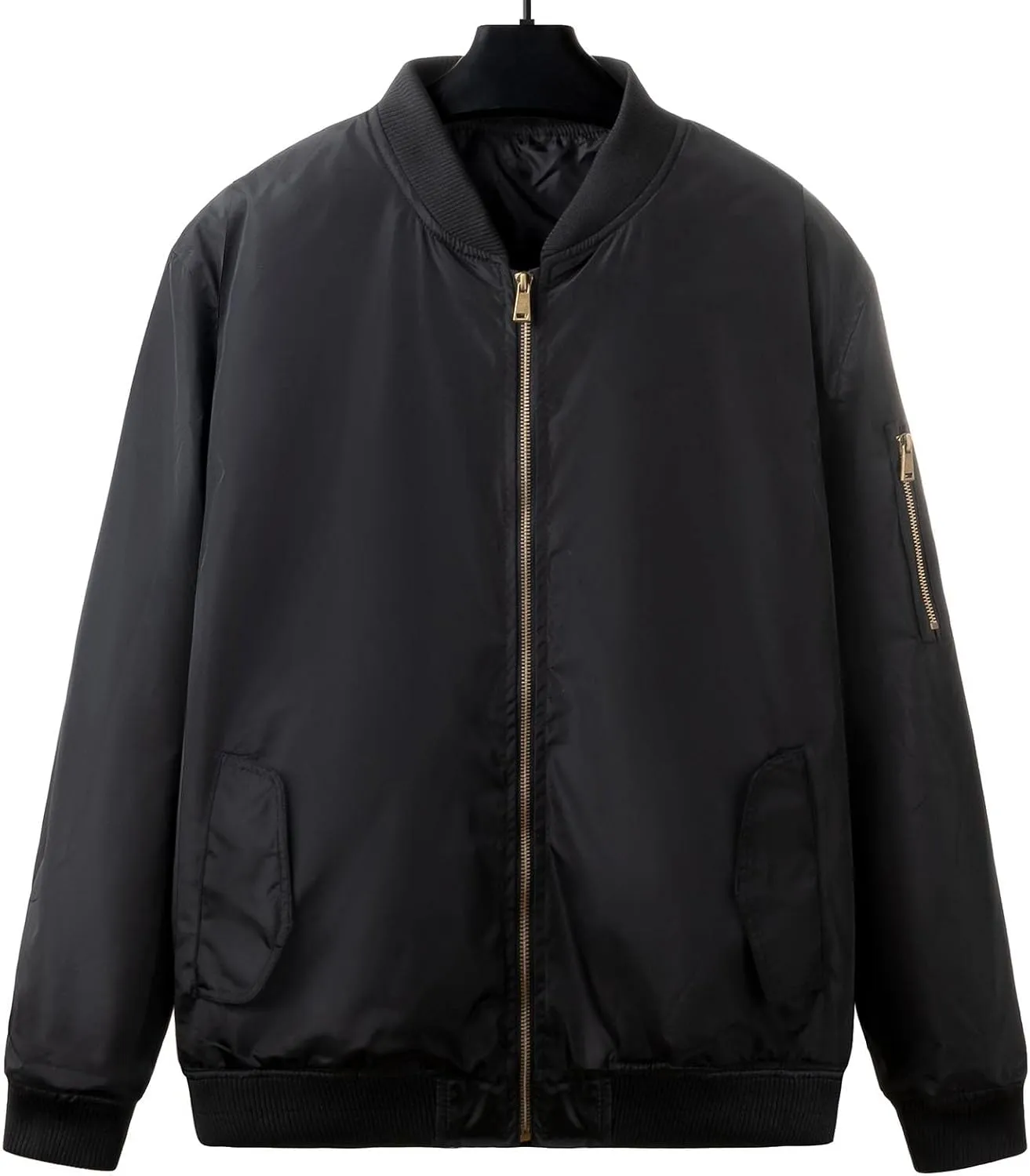 Jackets for Men, Men's Lightweight Bomber Jacket Outdoor Windproof Windbreaker Varsity Jacket Softshell Coat Outwear