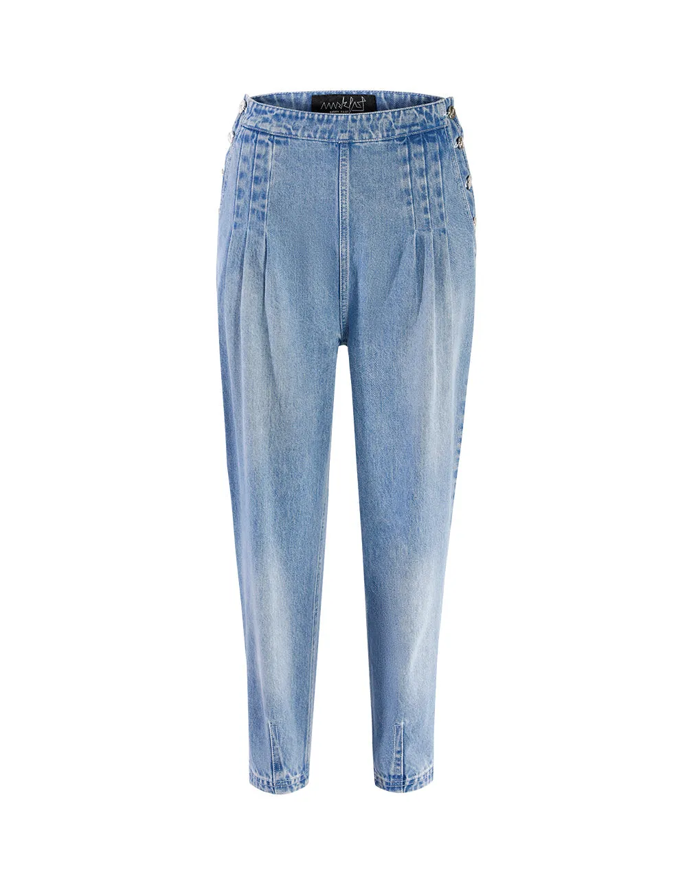 MARK FAST Side buttonscotton washed denim