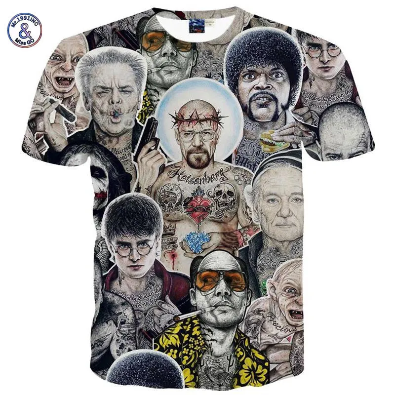 Men's 3D T-Shirt Walter White Meme