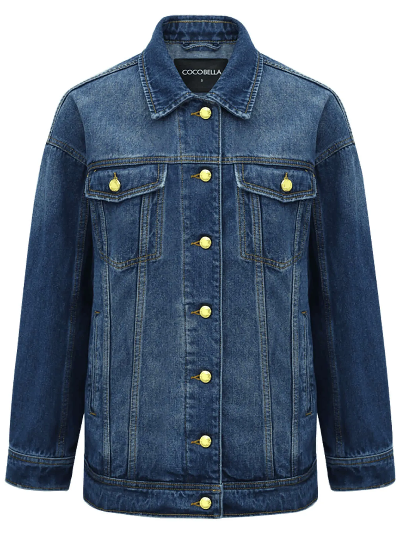 Oversized Blue Boyfriend Denim Jacket
