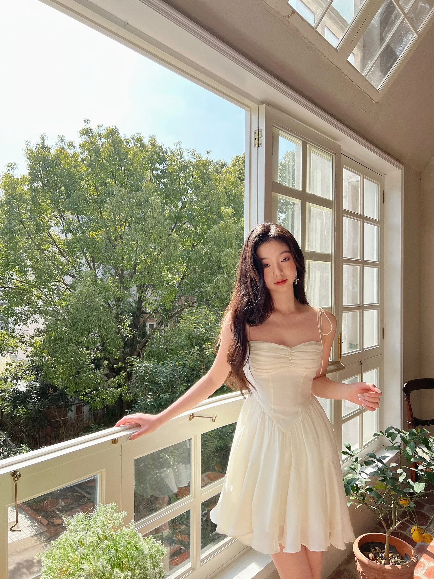 Silky Moonlight Mini Dress