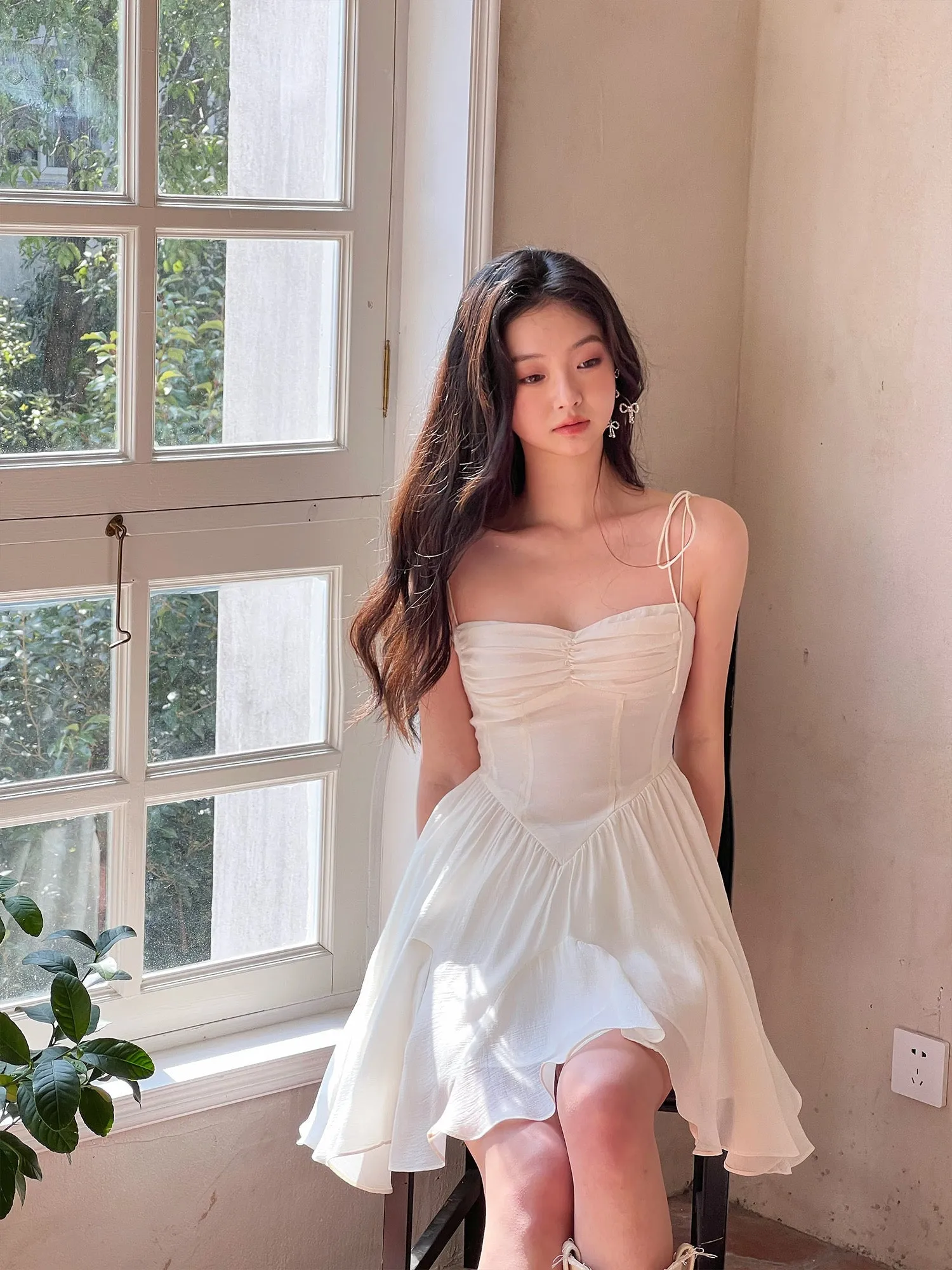 Silky Moonlight Mini Dress