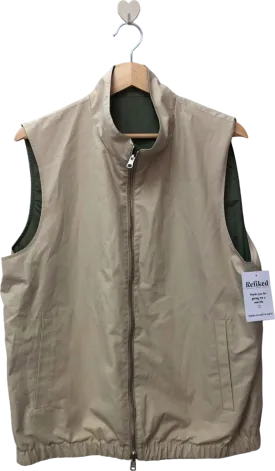 Unbranded Reversible Beige/Green Gilet Vest UK M