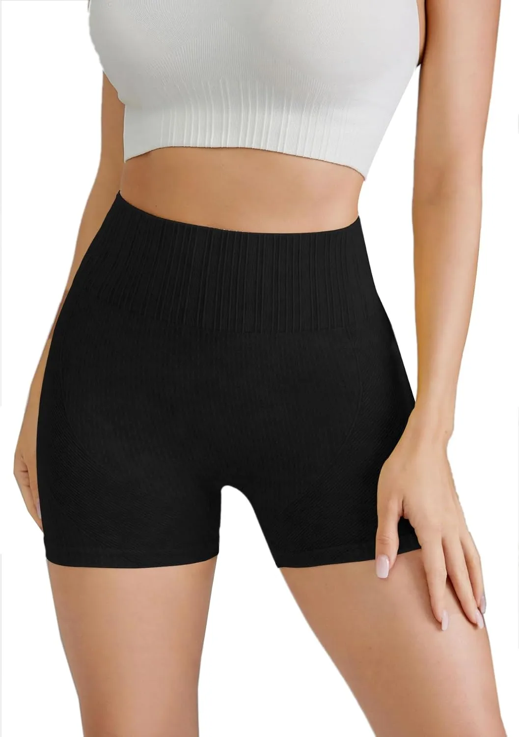 Women's Butt Lifting Shorts Workout Shorts High Waisted Booty Scrunch Shorts Athletic Gym Yoga Shorts for Women