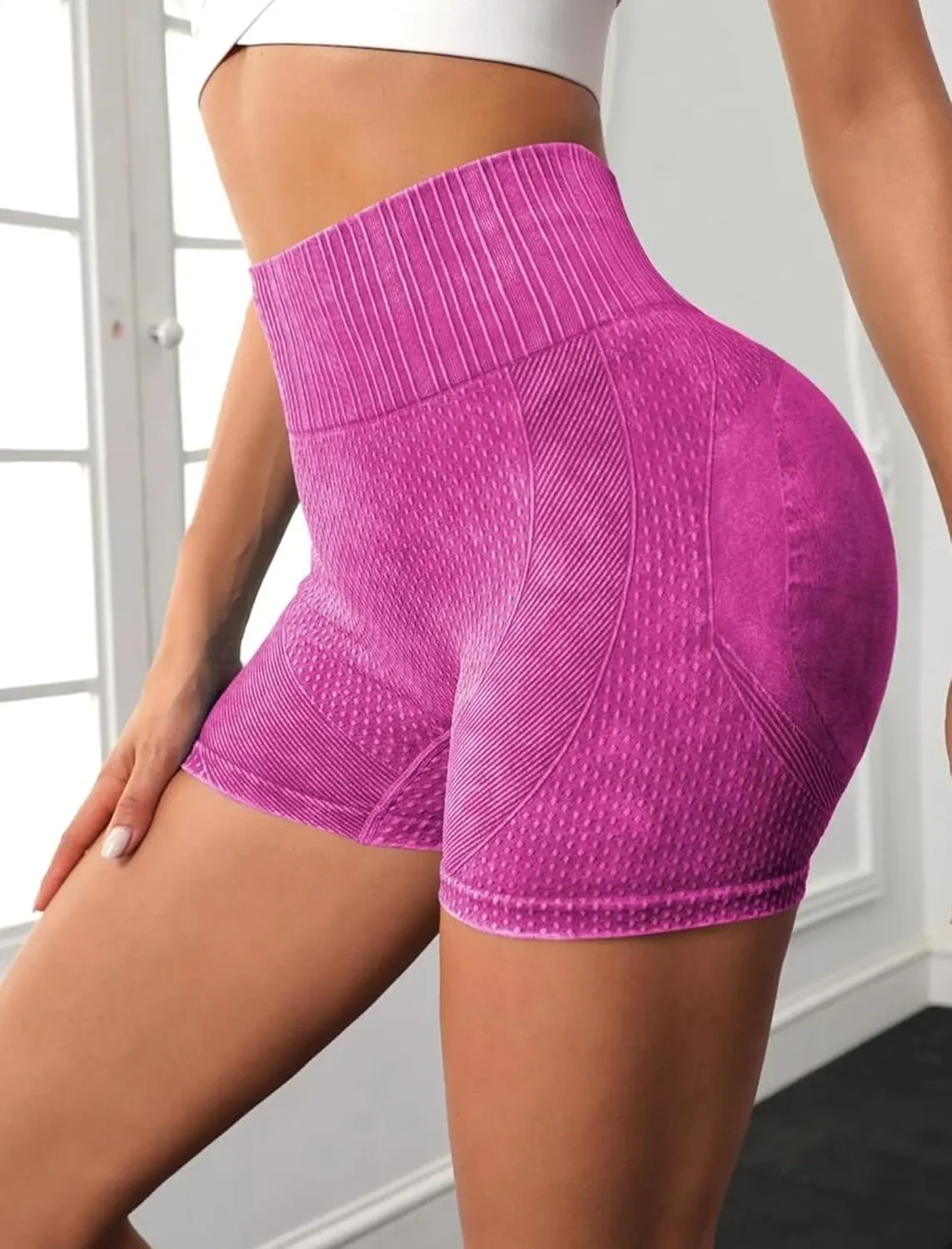 Women's Butt Lifting Shorts Workout Shorts High Waisted Booty Scrunch Shorts Athletic Gym Yoga Shorts for Women
