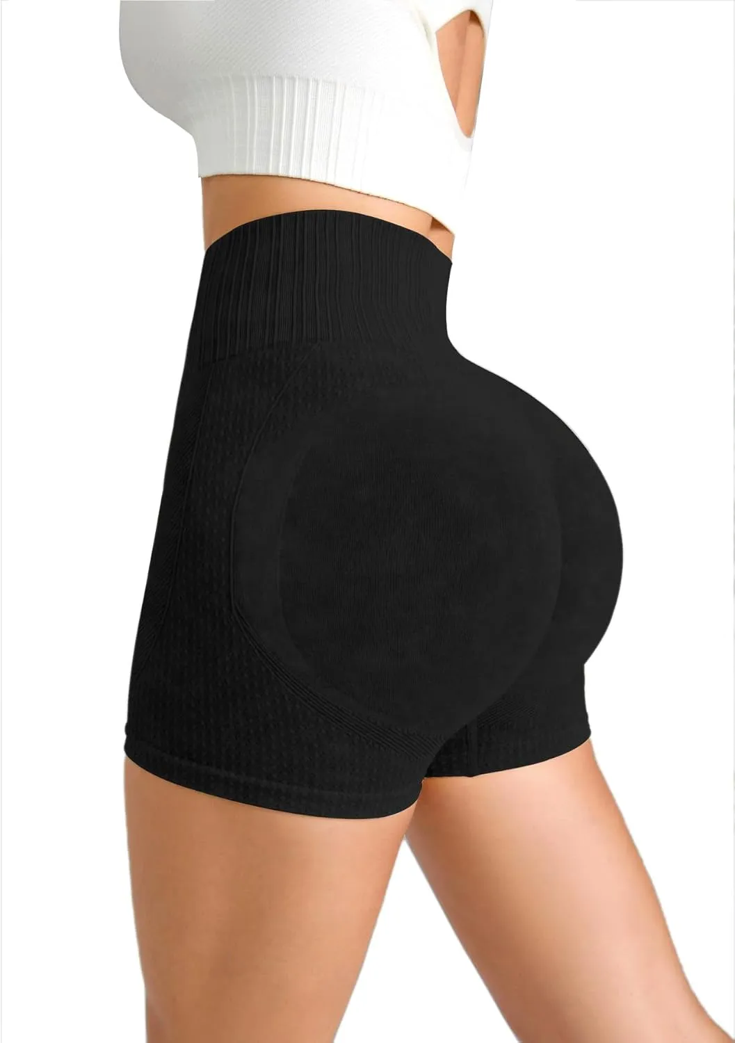 Women's Butt Lifting Shorts Workout Shorts High Waisted Booty Scrunch Shorts Athletic Gym Yoga Shorts for Women